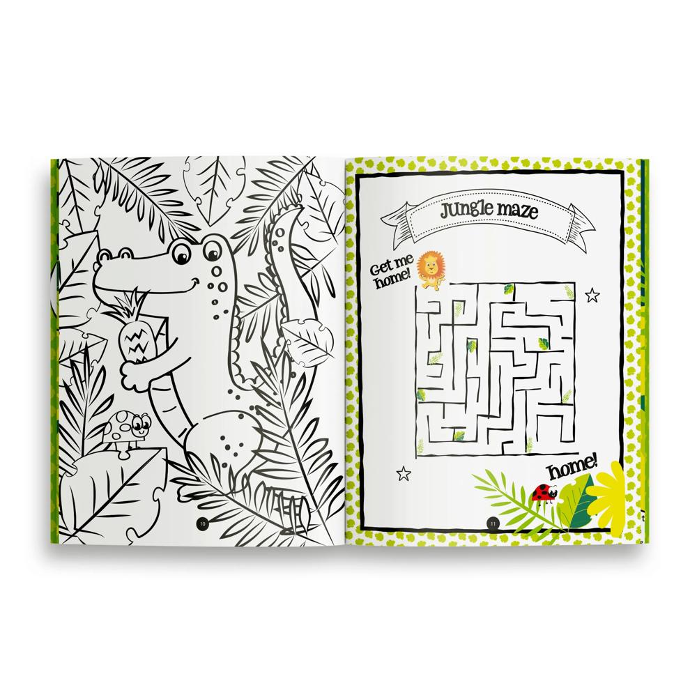24 Pages Jungle Activity Book with Stickers
