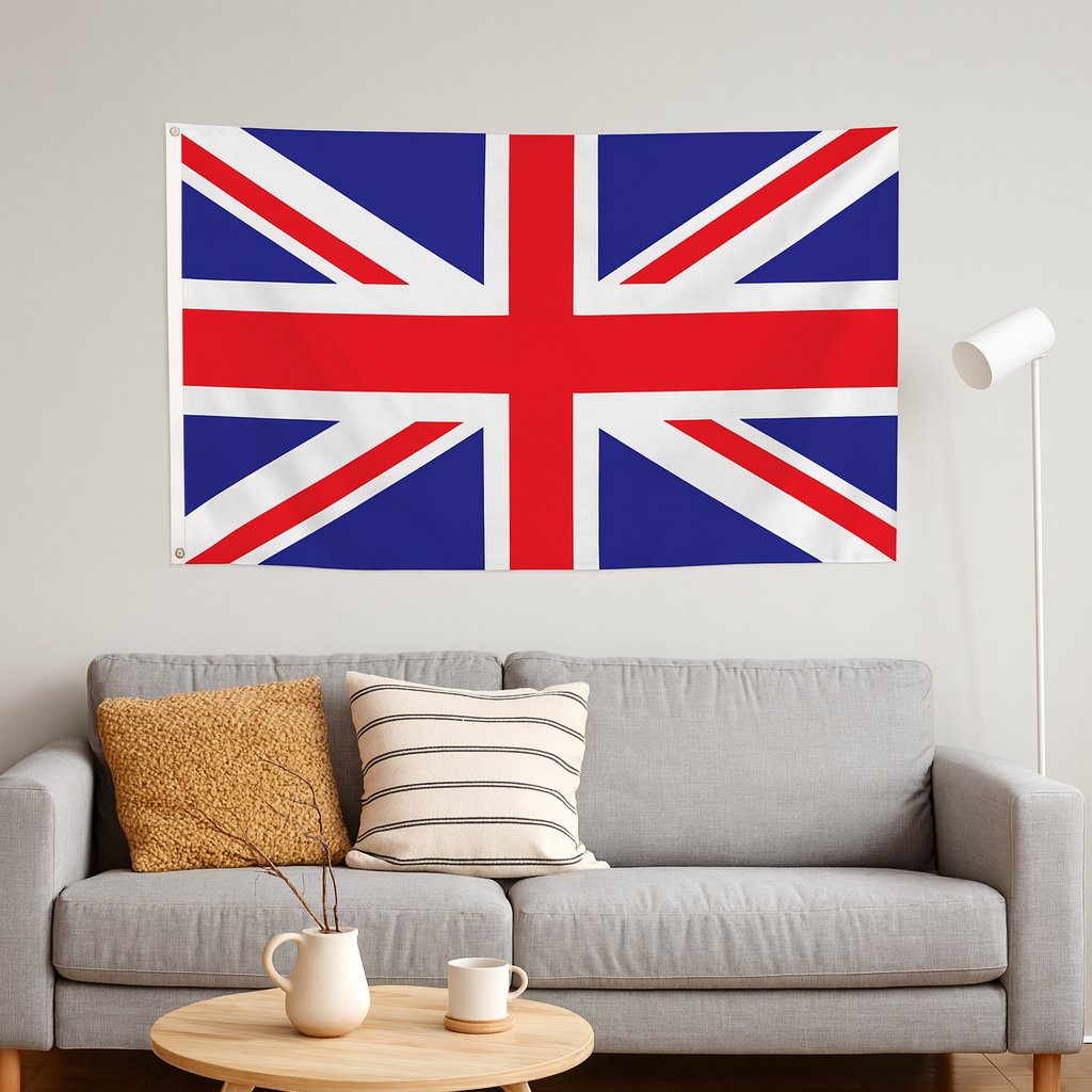 Pack of 6 Union Jack Flag Polyester 3 ft. x 5 ft.- England United Kingdom British National Flag Outdoor Events Celebrations Patriotic Displays