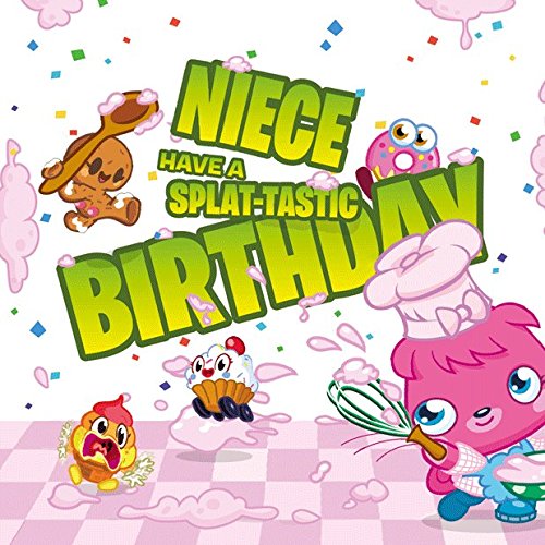 Moshi Monsters Niece Birthday 3D Holographic Greeting Card Have A Splat-tastic Birthday 