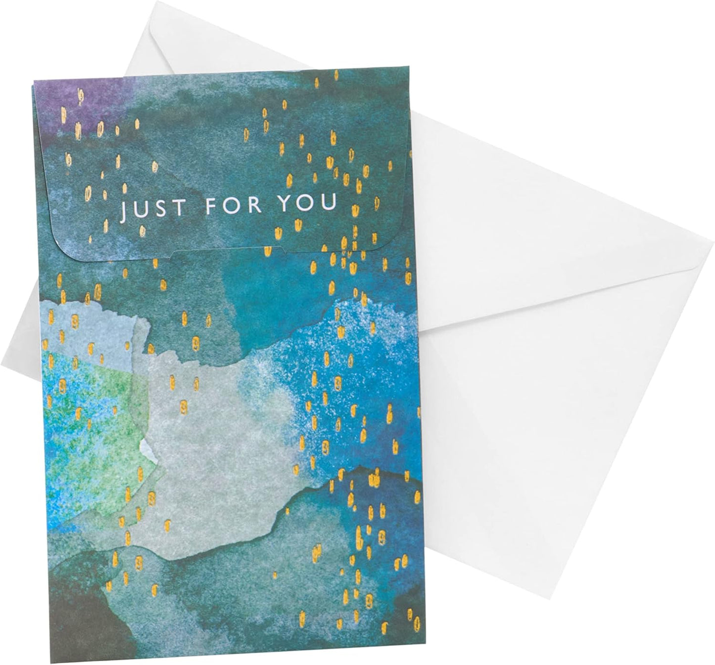 Aqua Watercolour Multipack of 6 Money Wallets Gift Card