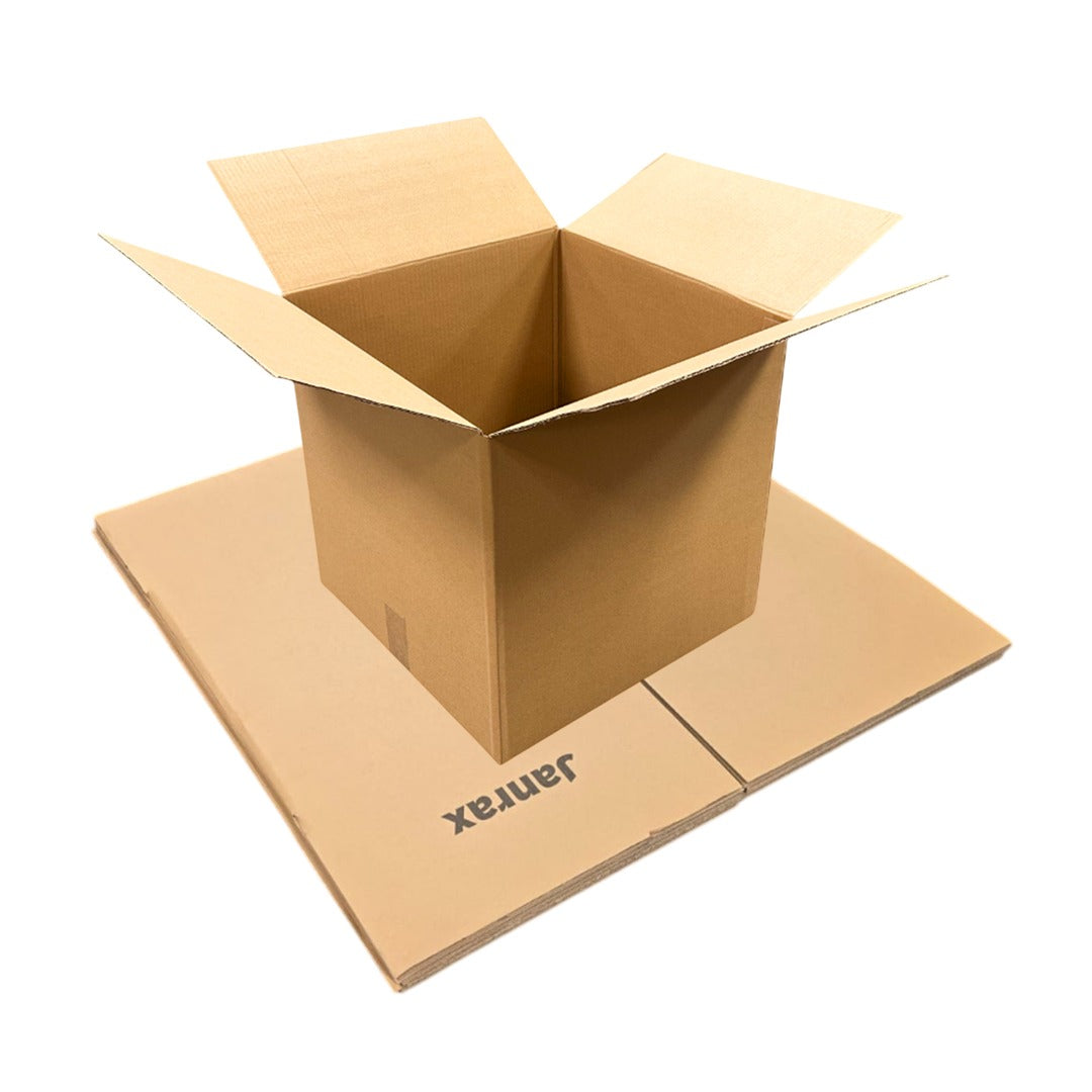 Pack of 10 Cardboard Packing Boxes 41x41x41cm — 3mm Corrugated Flute