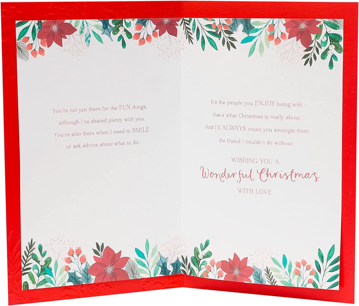 Thank You Friend Another Year Friendship Christmas Card