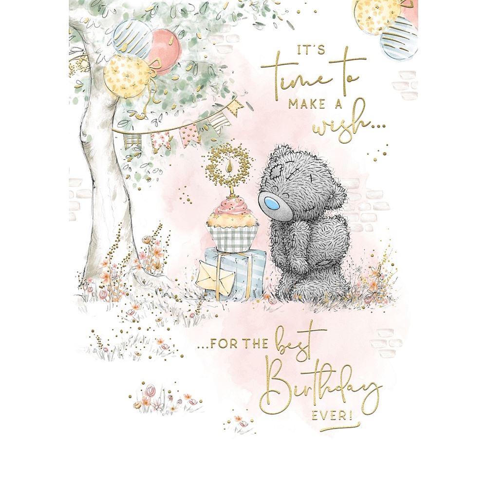 Bear Blowing Candle Out Birthday Card