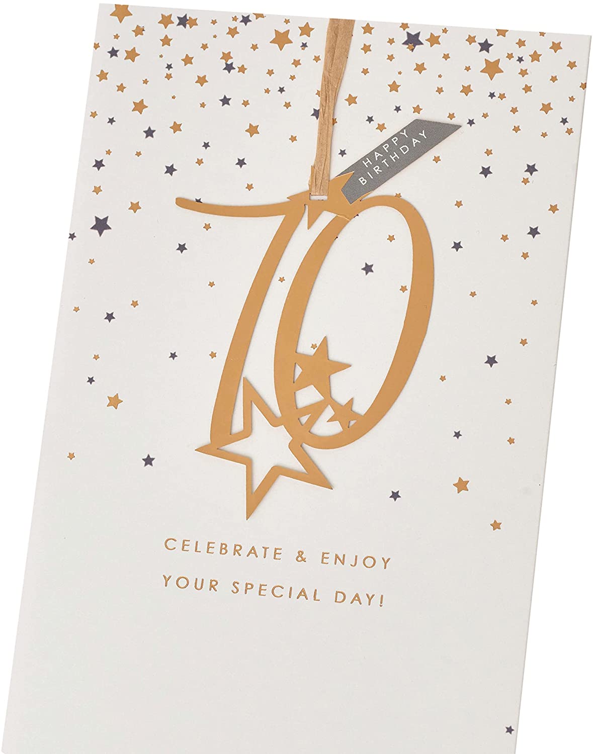 70th Birthday Card with Detachable Keepsake