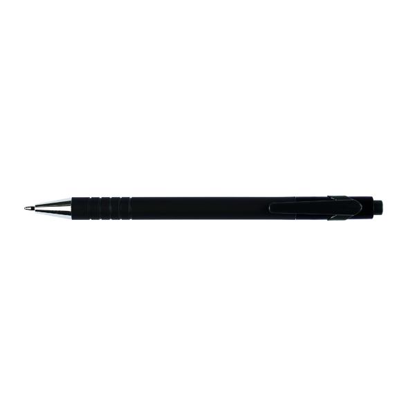 Pack of 12 Medium Black Lamda Ballpoint Pens