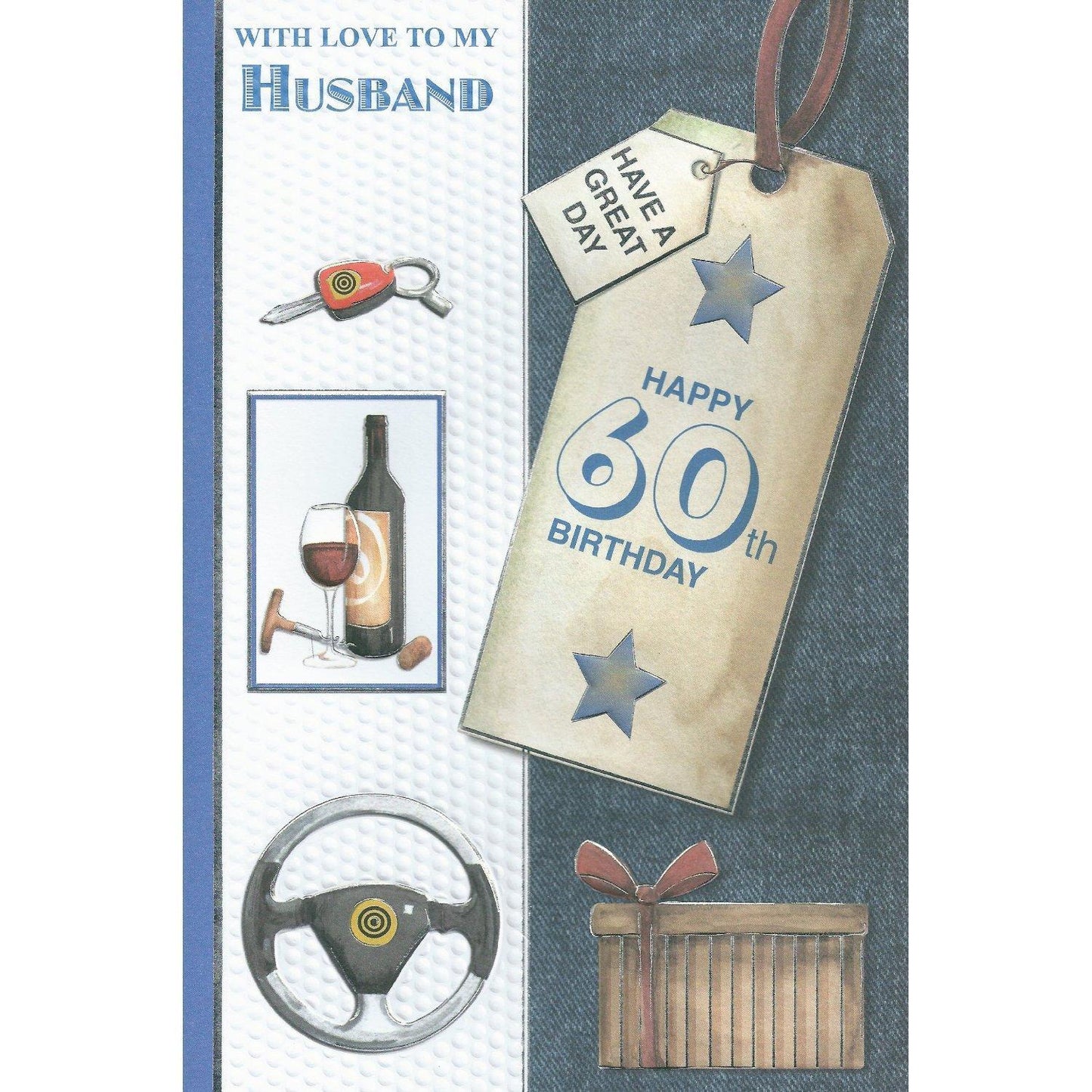 With Love To My Husband On Your 60th Birthday Card