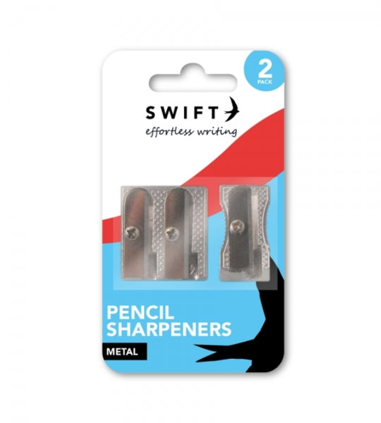 Set of 2 Metal Pencil Sharpeners