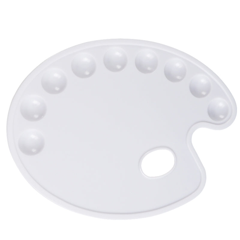 9 Well Professional Art Drawing Plastic Watercolour Mix Paint Tray Naked Palette 28 x 22cm