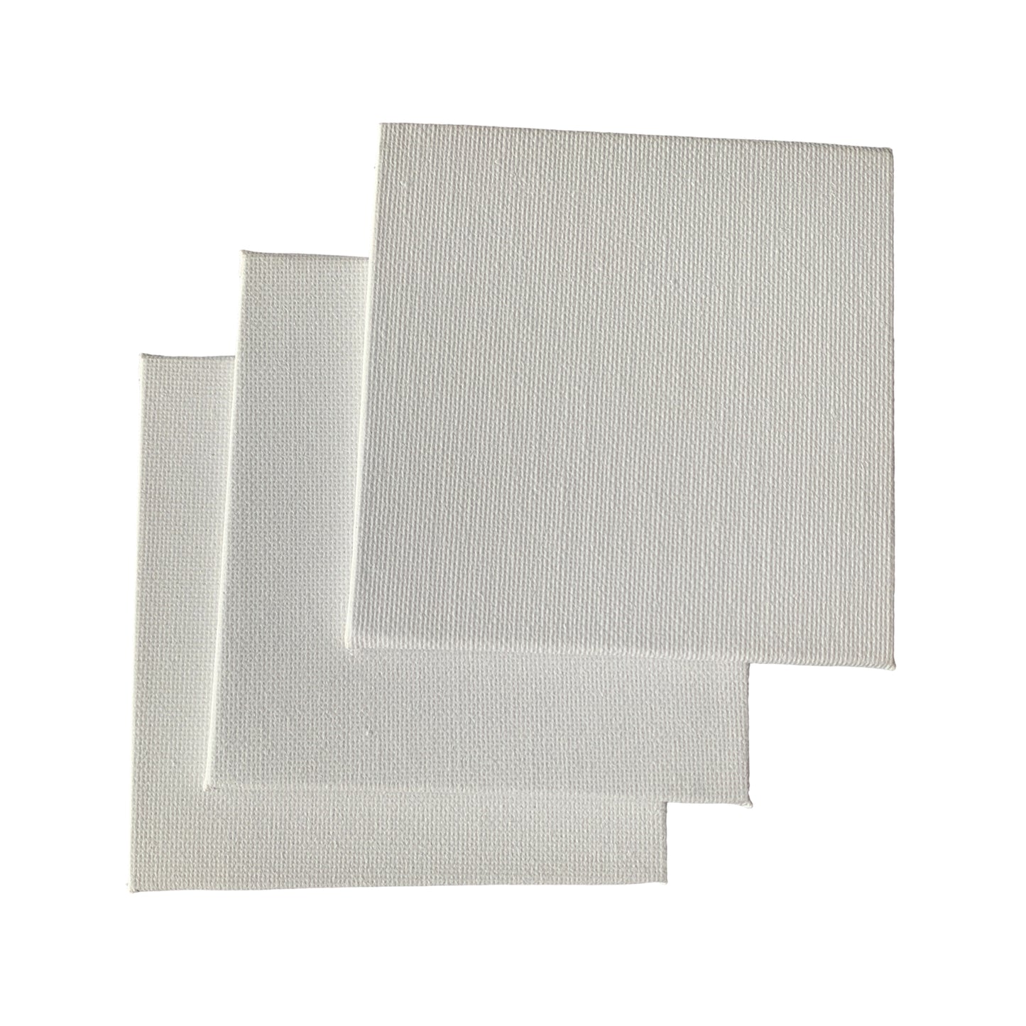 10x10cm Blank White Flat Stretched Board Art Canvas By Janrax