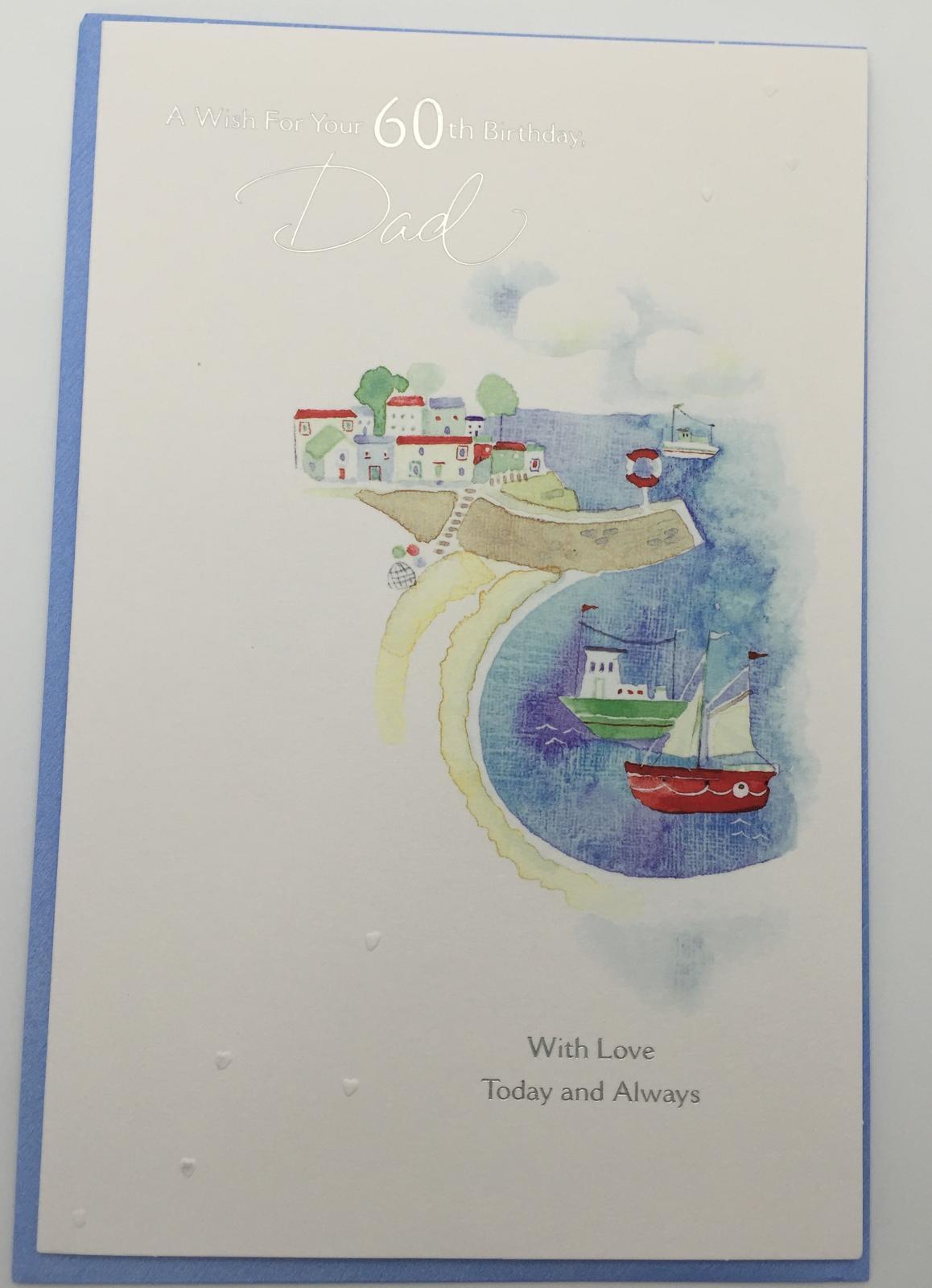 60th Wonderful Dad Happy Birthday Greeting Card