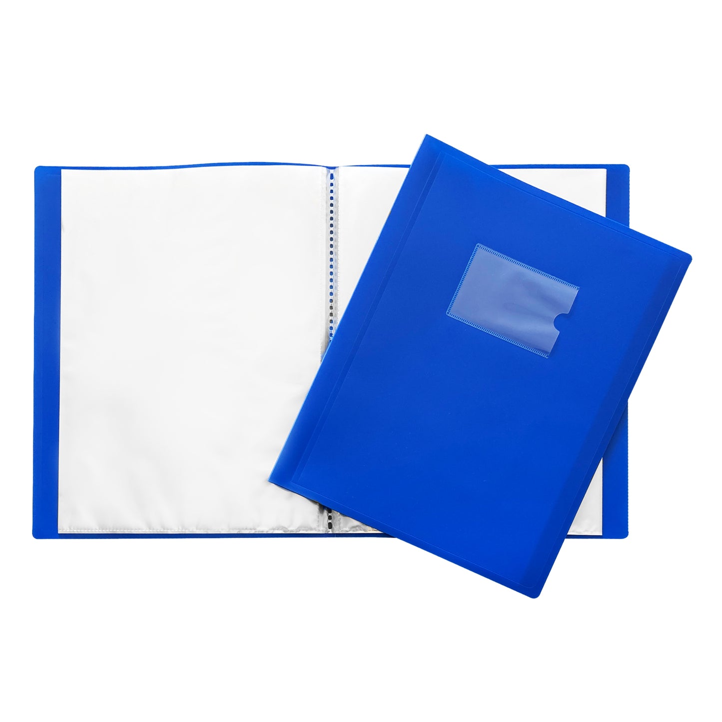 Pack of 5 A4 60 Pocket Blue Flexible Cover Display Books