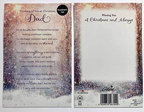 Winter Woodland Dad Remembering You At Christmas Card
