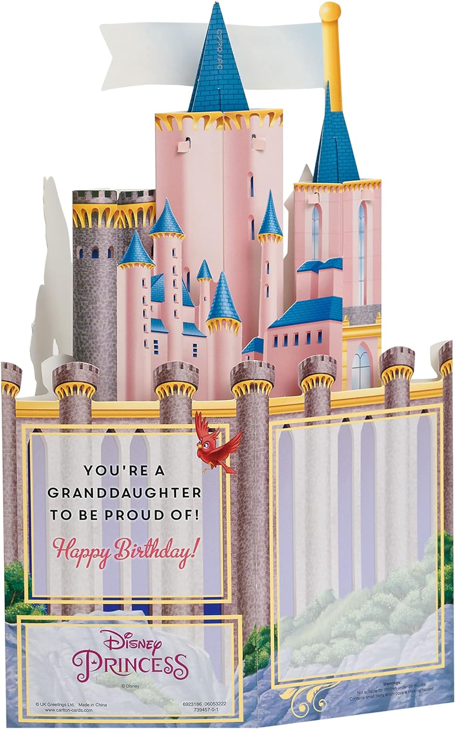Frozen Dsiney Elsa Lovely Granddaughter Pop-Up Birthday Card