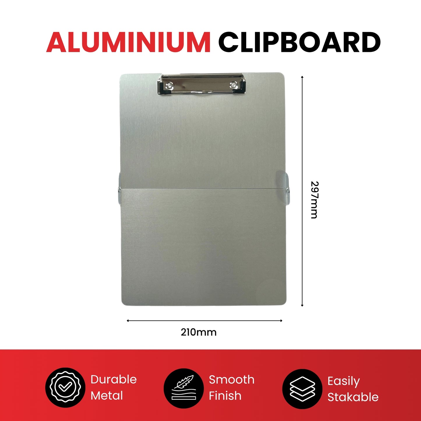 A4 Aluminum Foldable Clipboard by Janrax