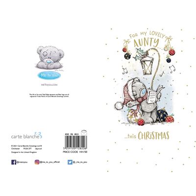 Bear Singing Carols Aunty Sketchbook Christmas Card