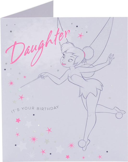 Disney Tinker Bell Design Daughter Birthday Card