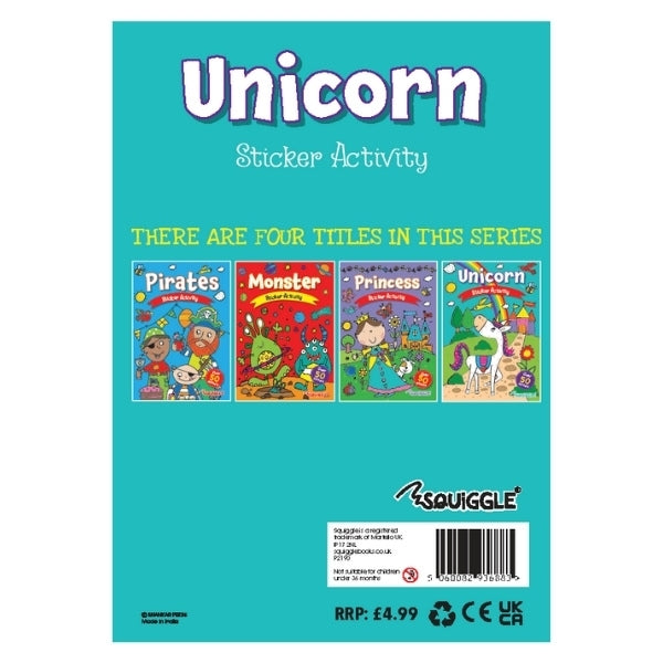 A4 Unicorn Or Princess Design My Fun Sticker Activity Book