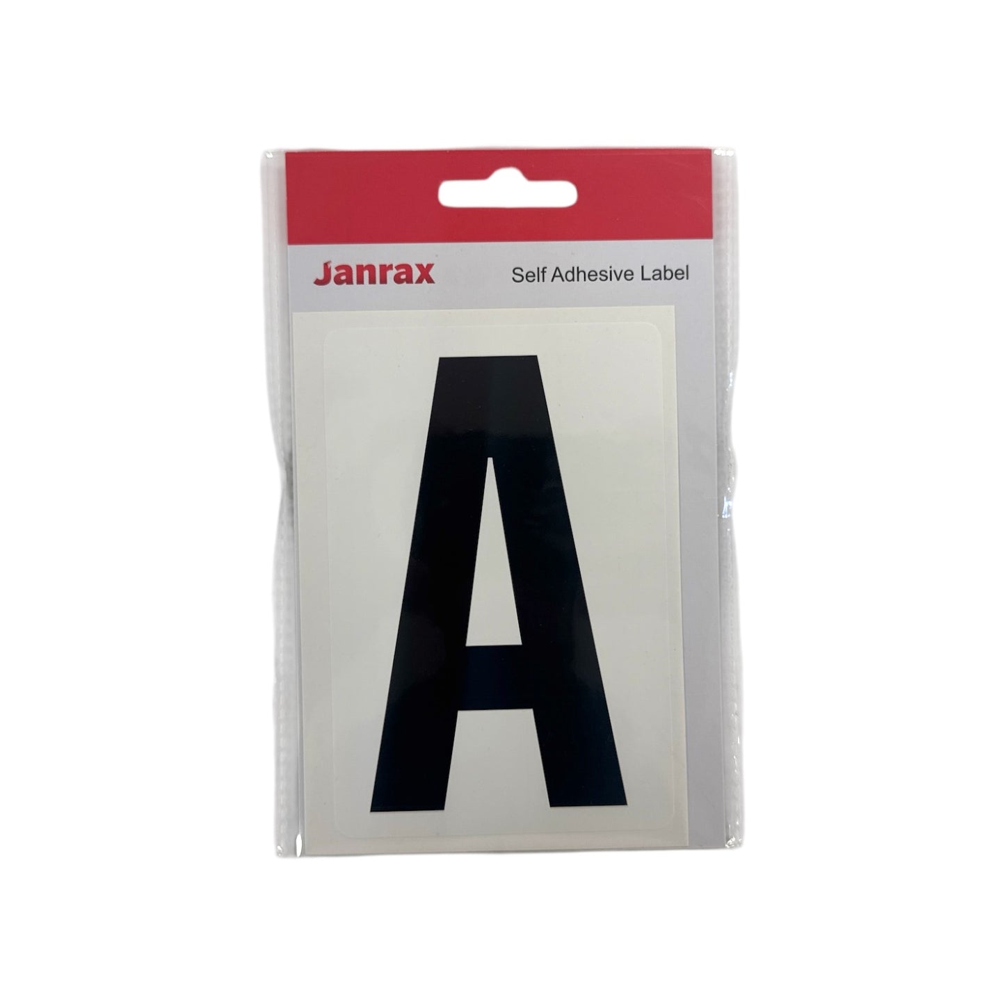 Pack of 6 Waterproof Wheelie Bin Black Letter A Sticker