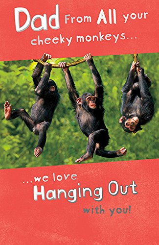Dad From All Your Cheeky Monkeys Father's Day Card All of Us