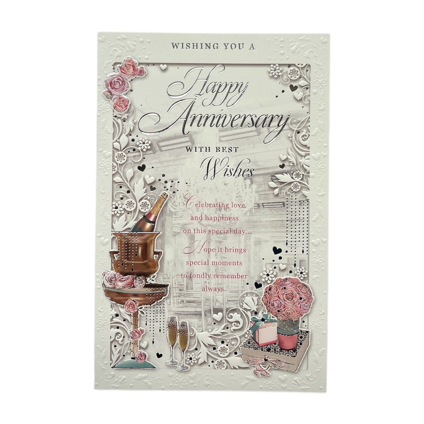 Wishing You a Happy Anniversary With Best Wishes Opacity Card