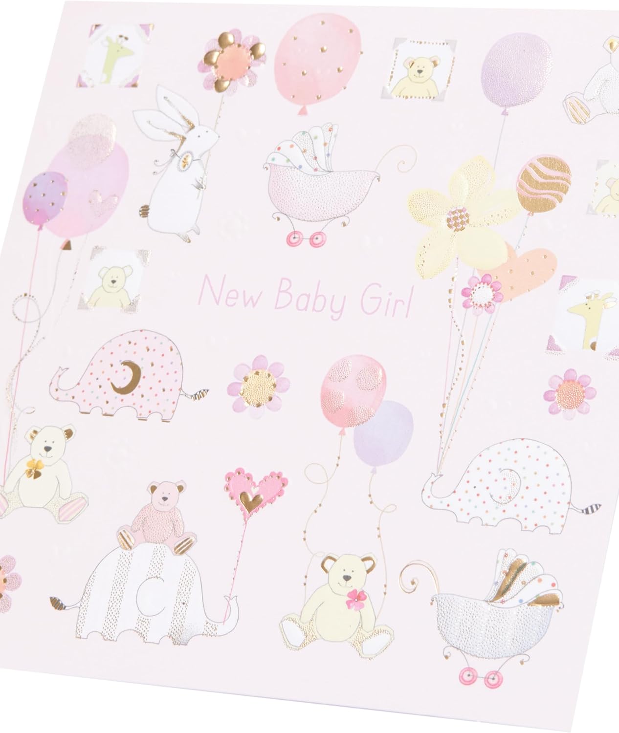 Cute Design New Baby Girl Congratulations Card