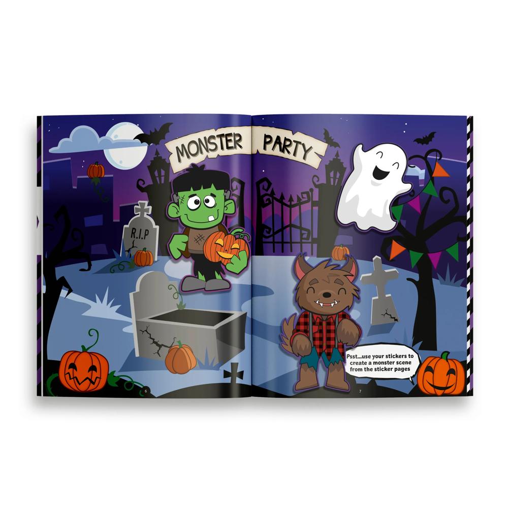 Halloween Activity Book with Stickers