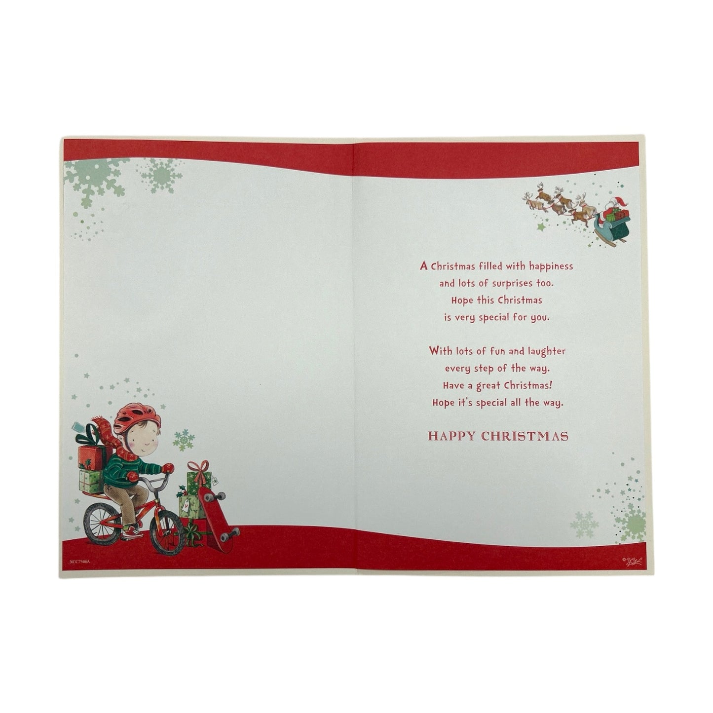 Especially For You Santa's Little Helper Christmas Card With Badge