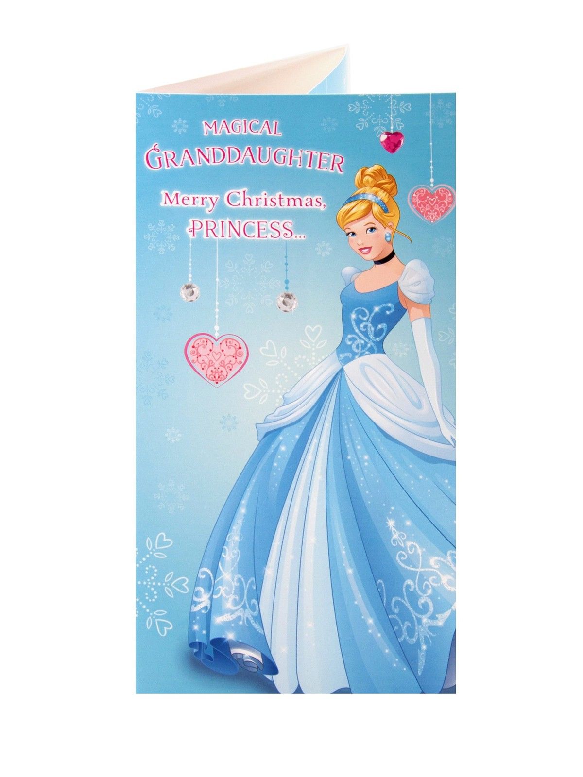 Magical Granddaughter Princess Cinderella Christmas Money Wallet Card