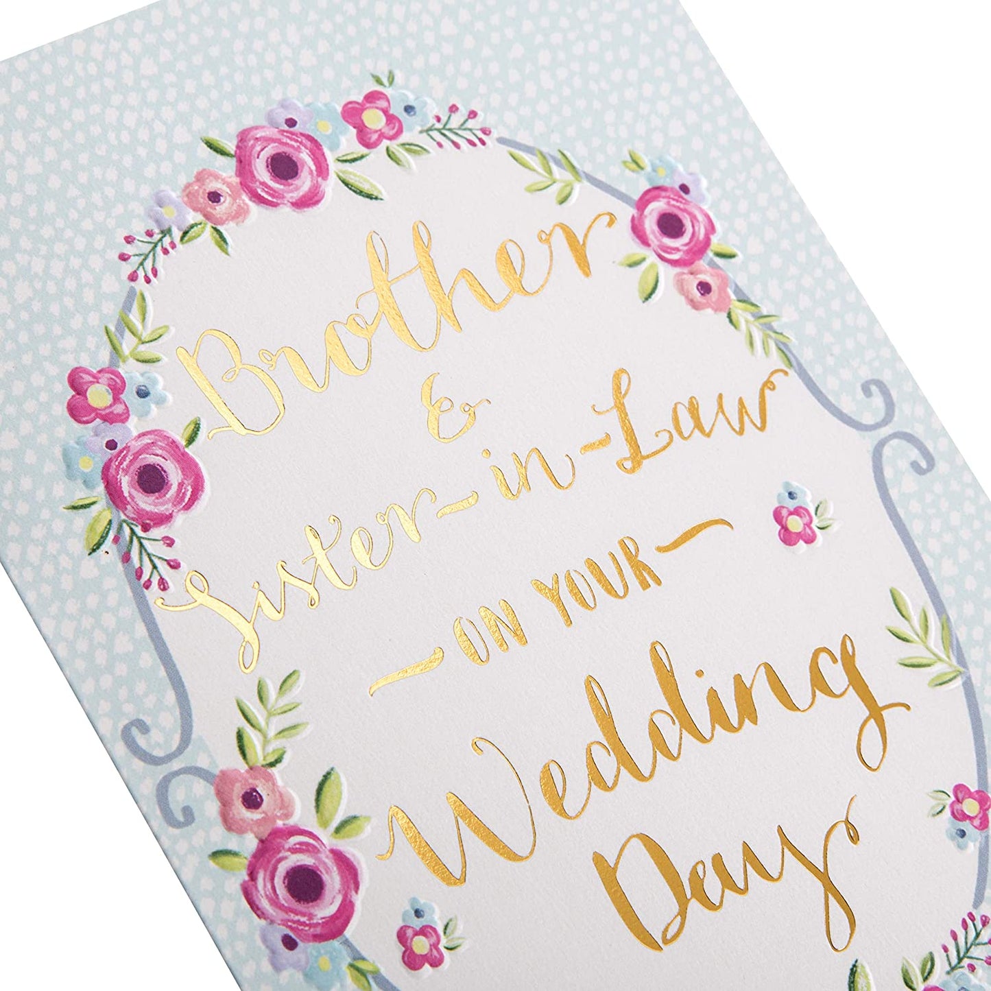 Brother and Sister in Law Wedding Card "Love Lots" 