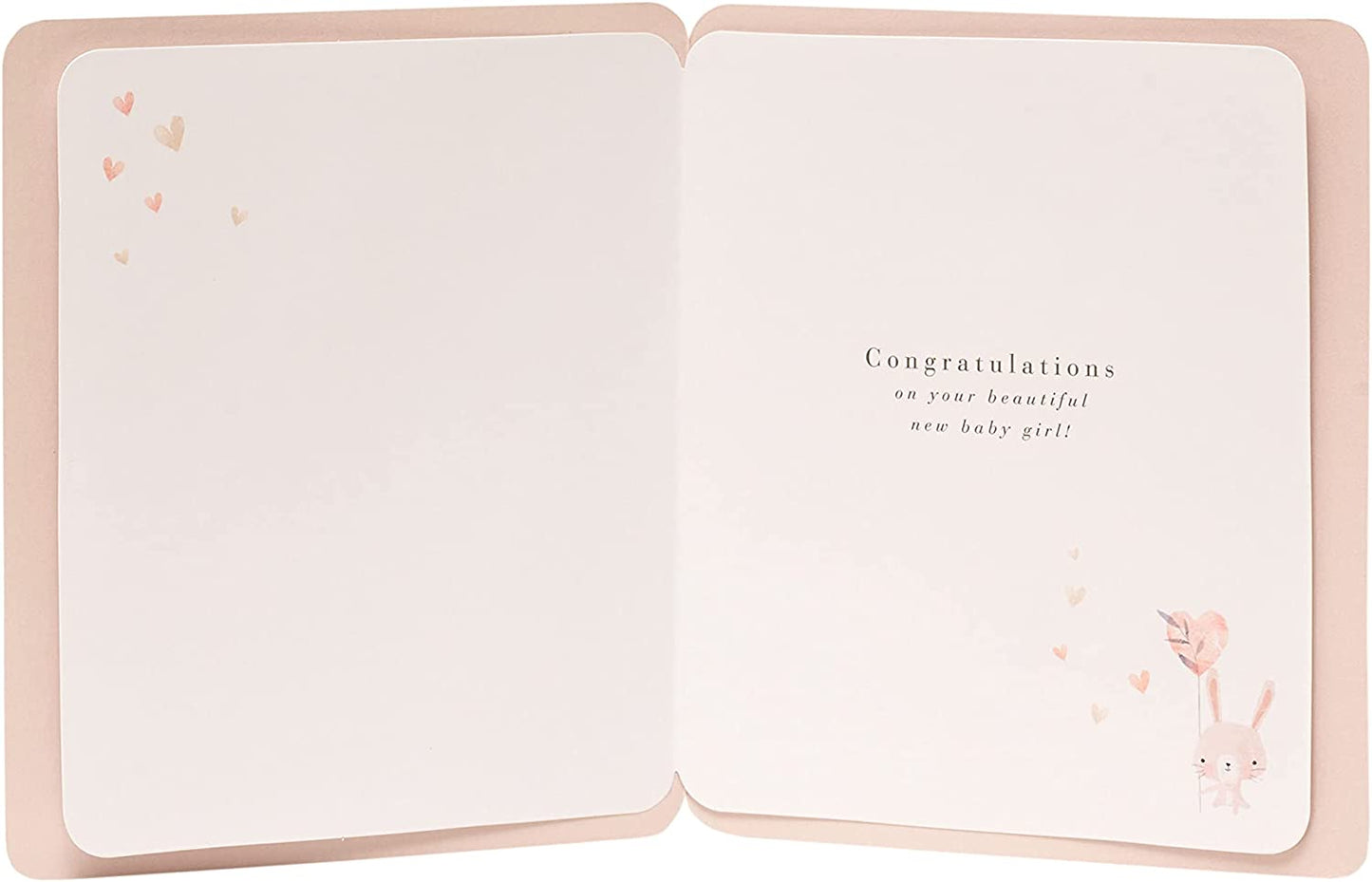 Welcome Little One New Birth Baby Girl Congratulations Card