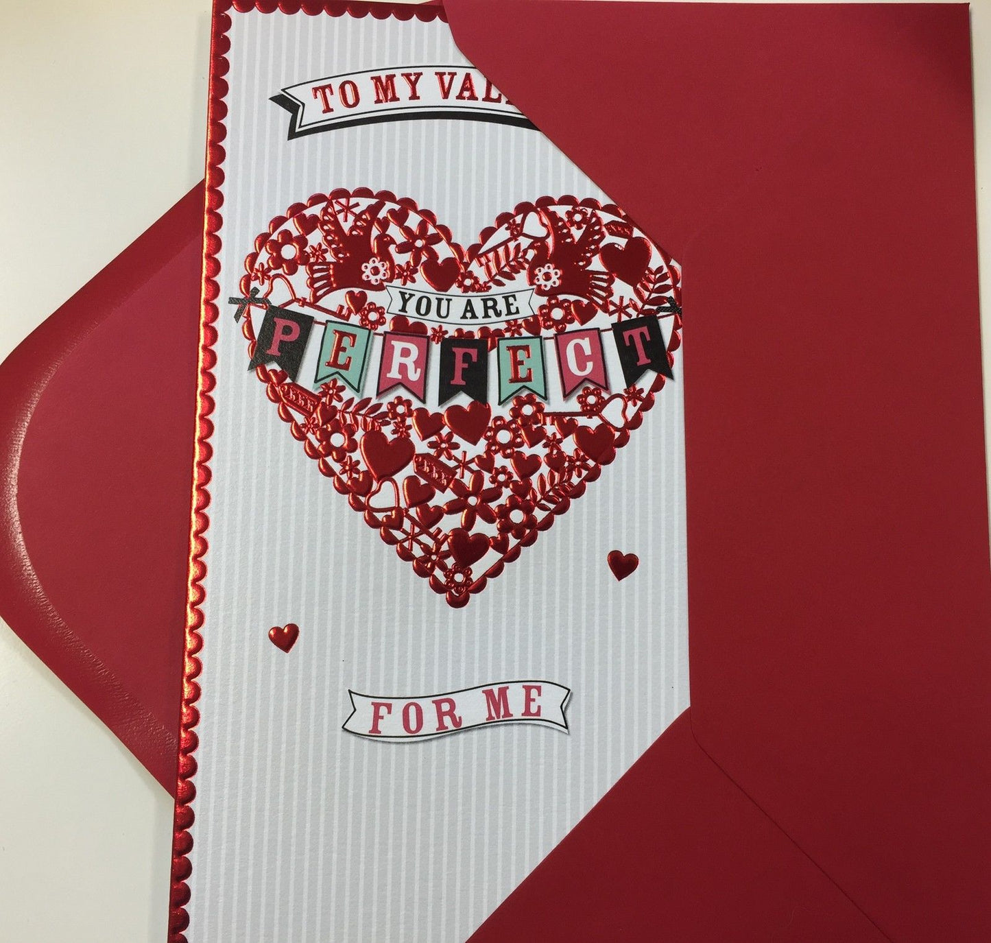 To My Valentine You Are Perfect For Me Valentine's Day Card