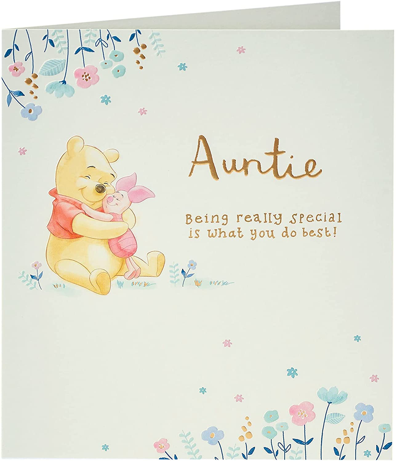 Cute Disney Winnie The Pooh Auntie Birthday Card
