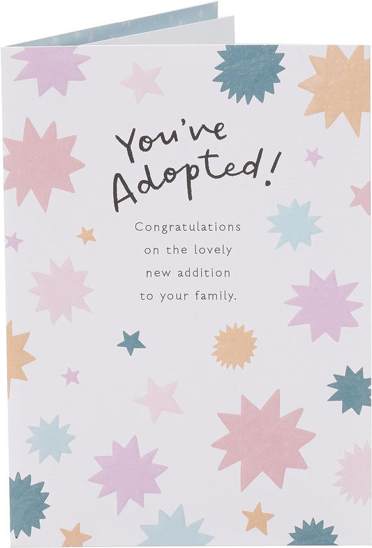 Bright Pattern Design Adoption Congratulations Card