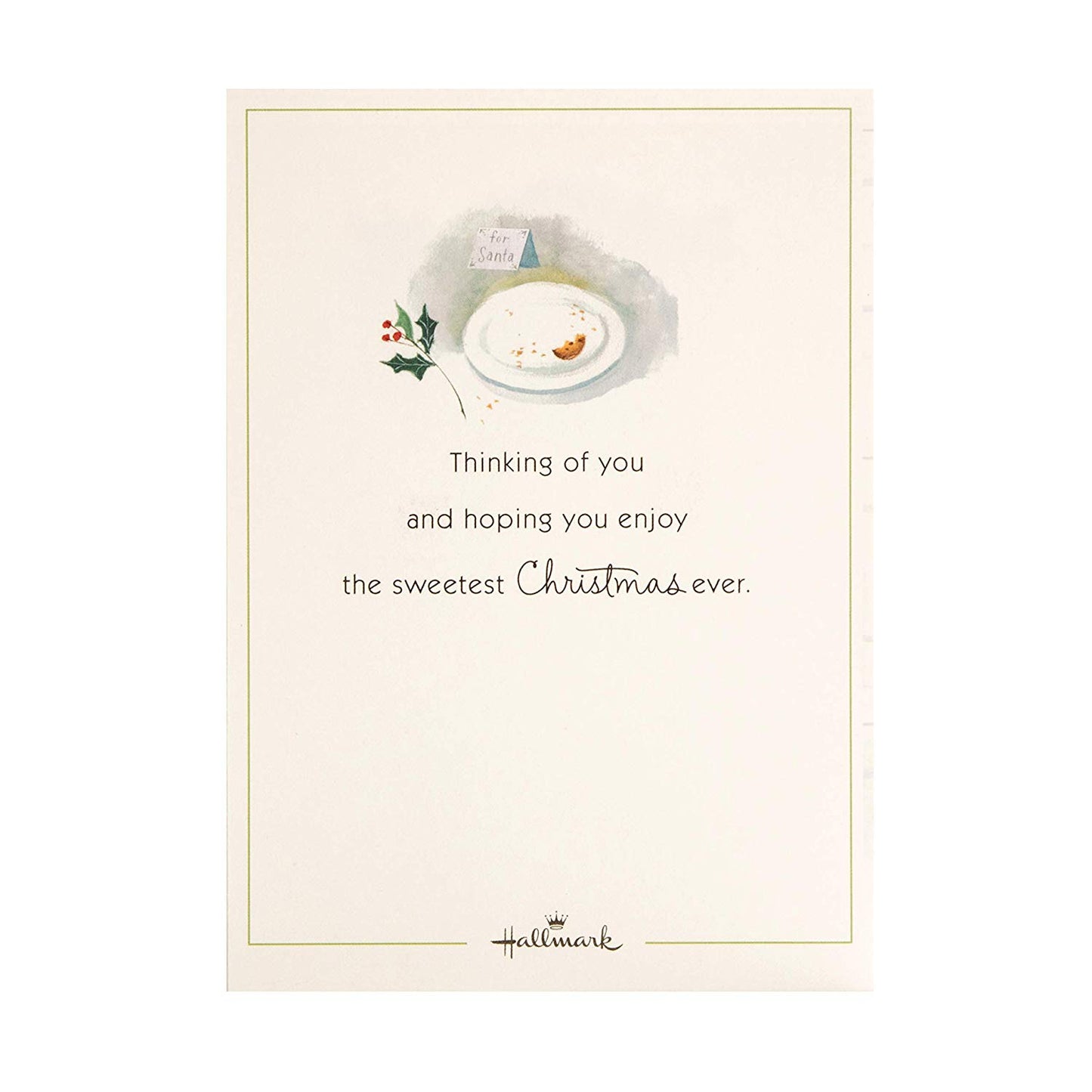 Pop-Up 3D Christmas Card from Hallmark Paper Wonder Santa's Here Design