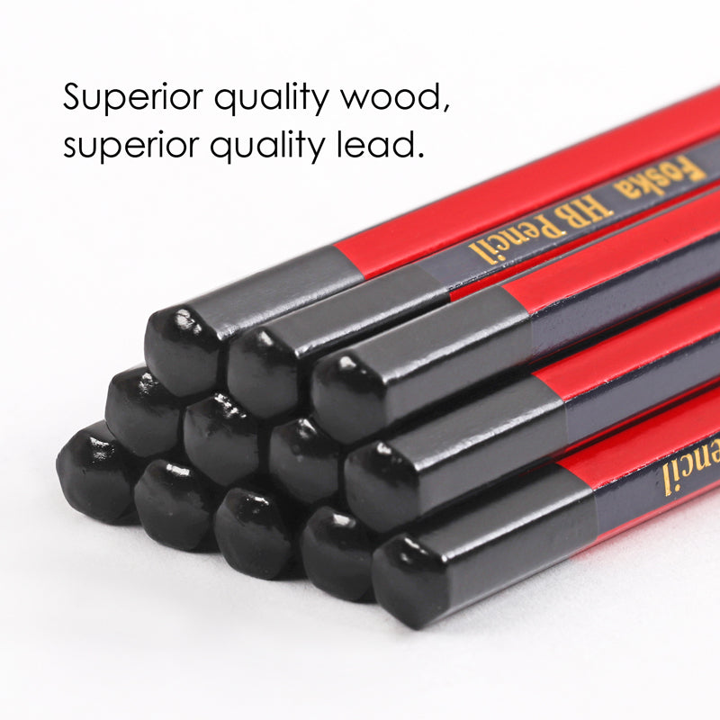 Pack of 72 7'' Wooden Sharpened HB Pencils