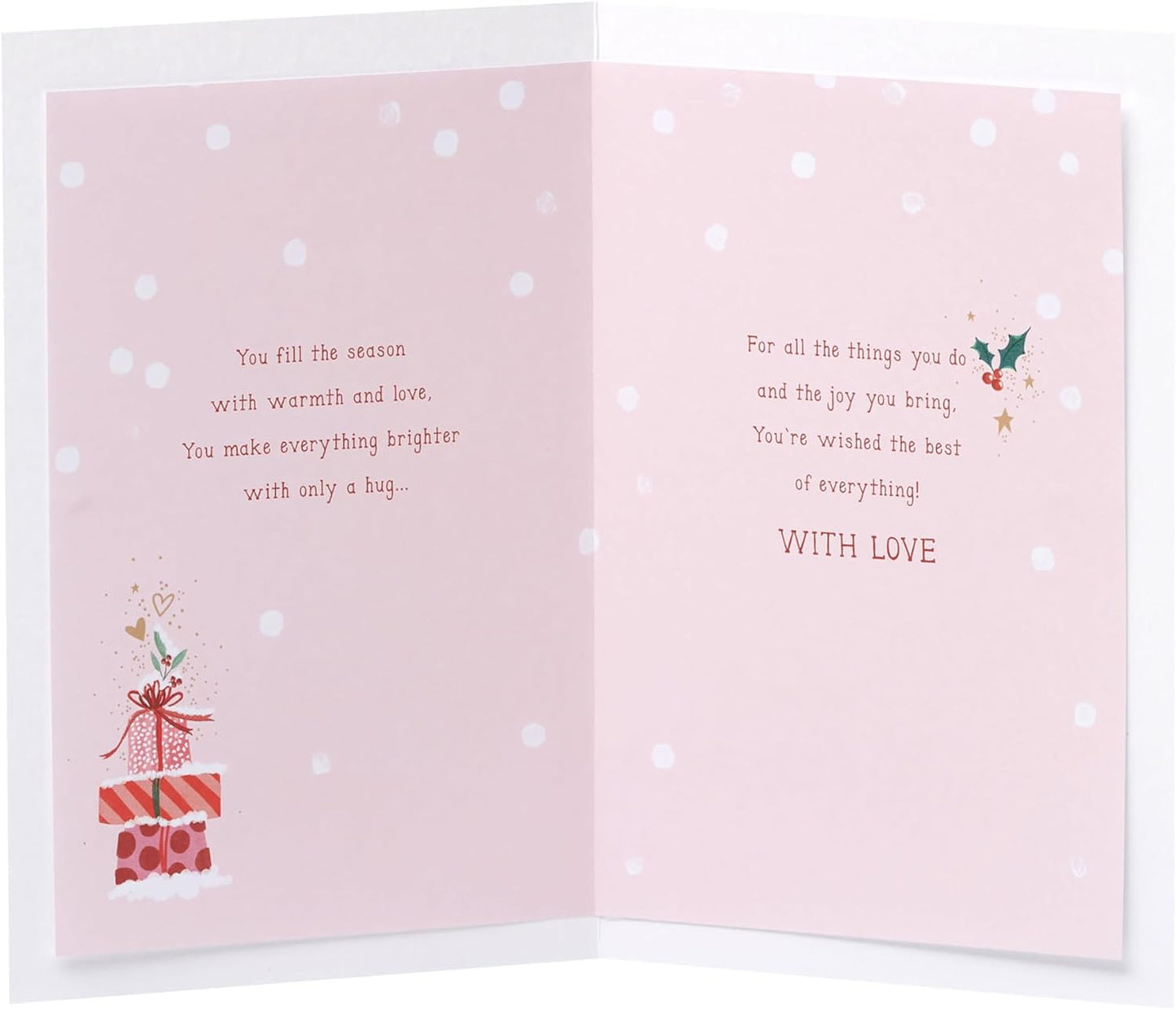 Mum Christmas Card Hanging Ornaments Design