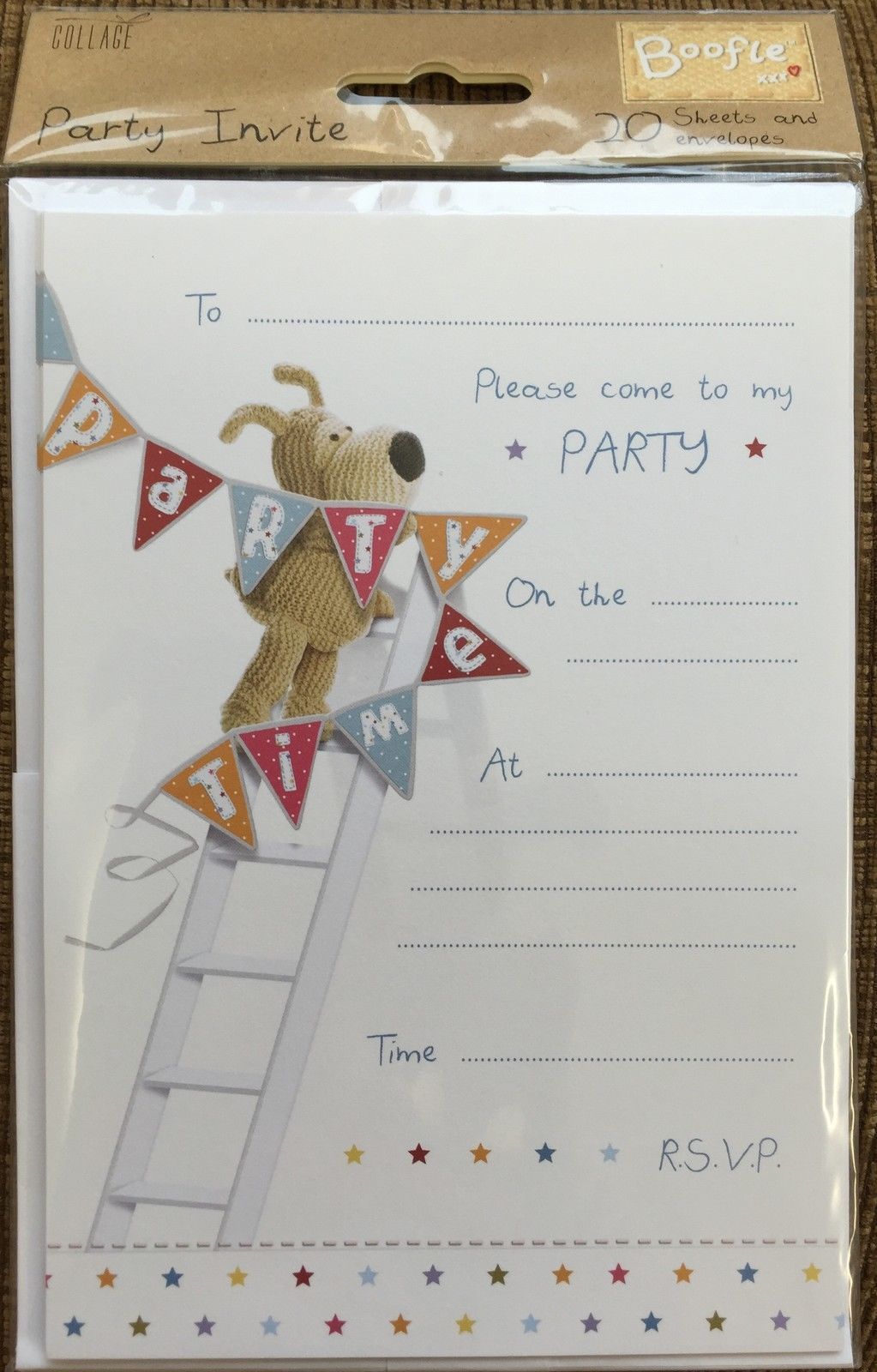Boofle Party Invitations Pack of 20