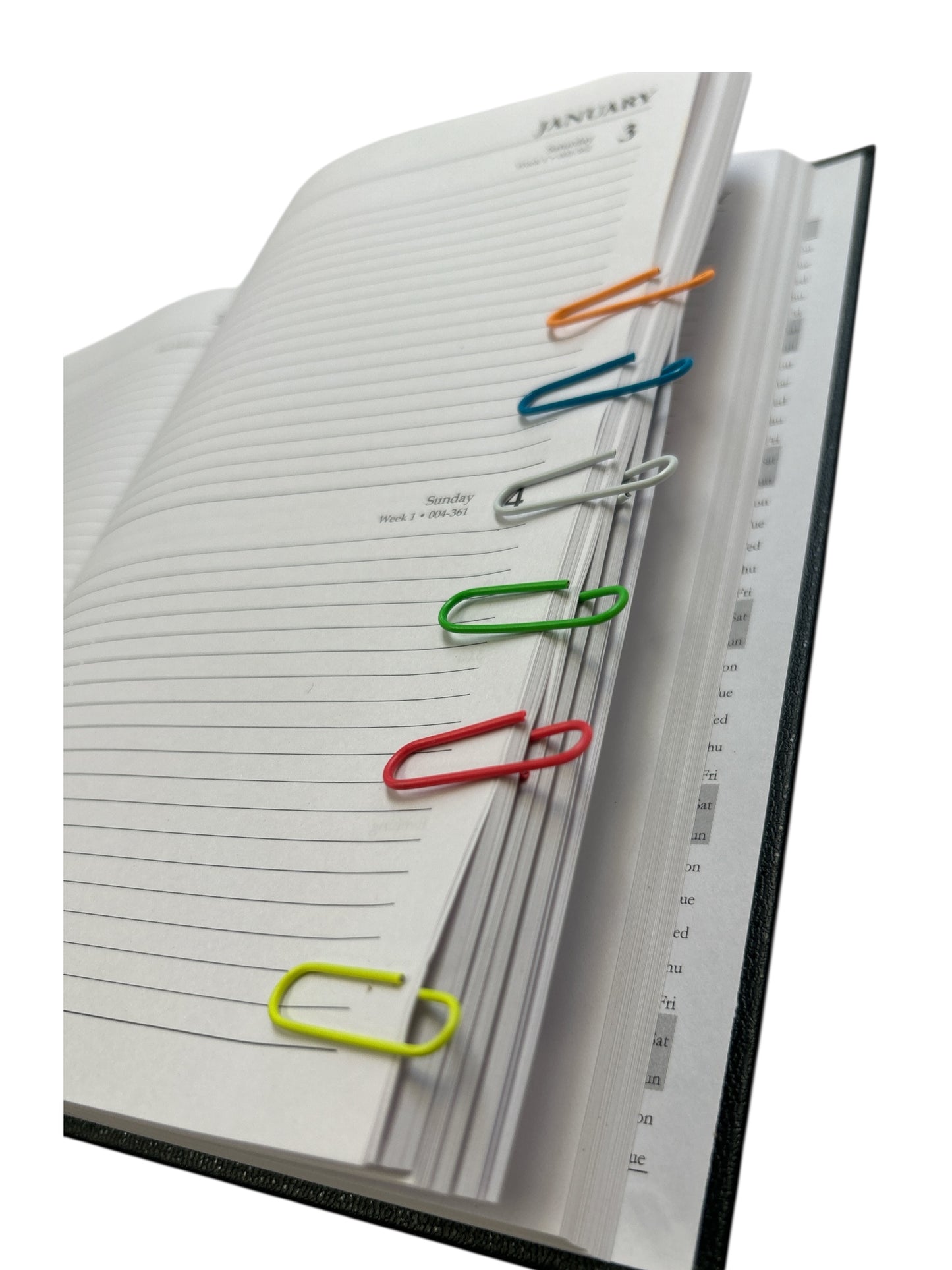 Pack of 100 Assorted Coloured 28mm Paper Clips in Hang Pack