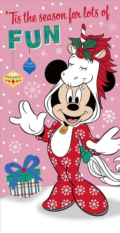 Disney Minnie Mouse Money Wallet Christmas Card