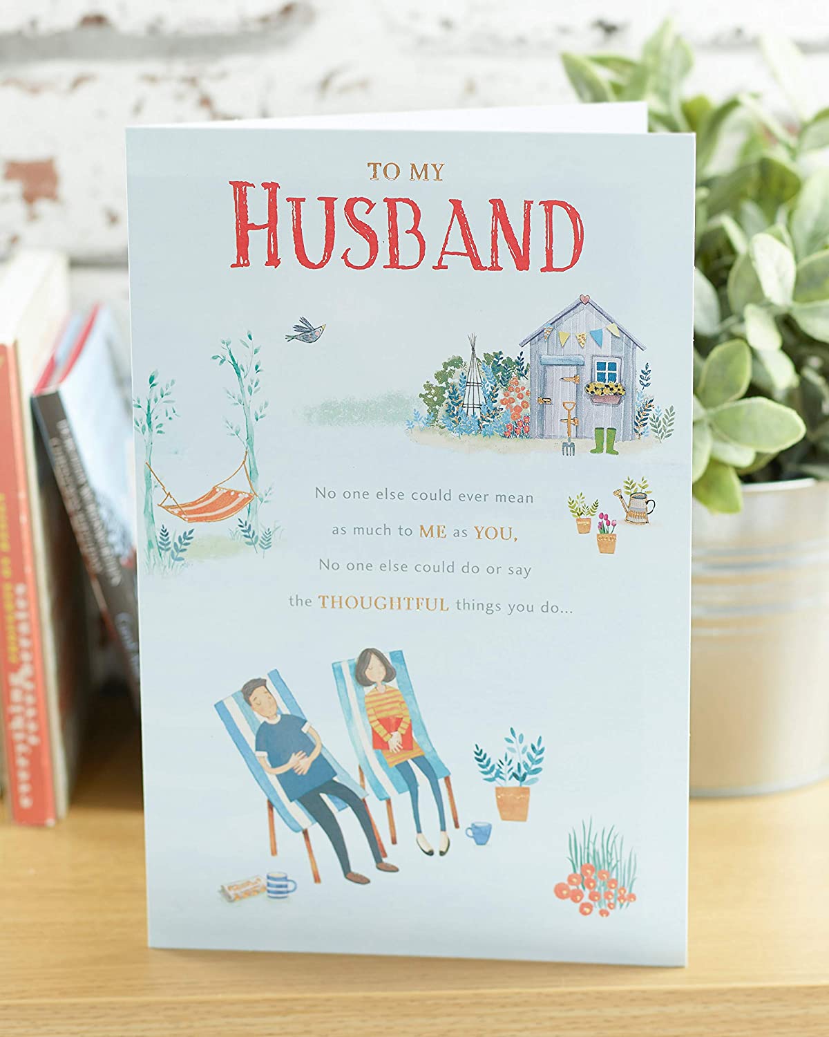 To My Husband Lovely Verse Birthday Card