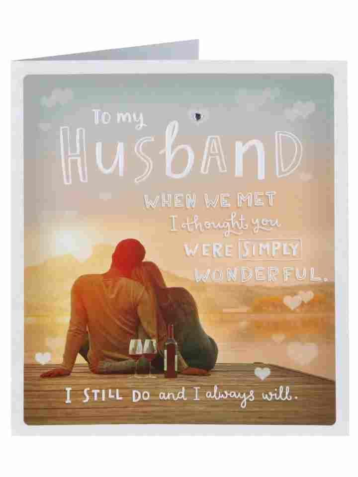 Husband Lake Nights Valentine's Day Card