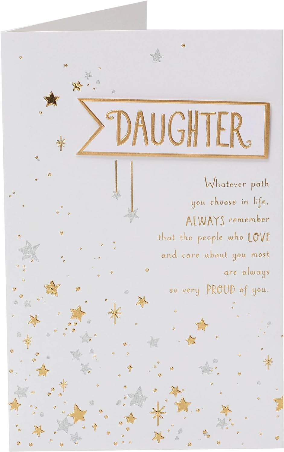 Stars Design Daughter Birthday Card