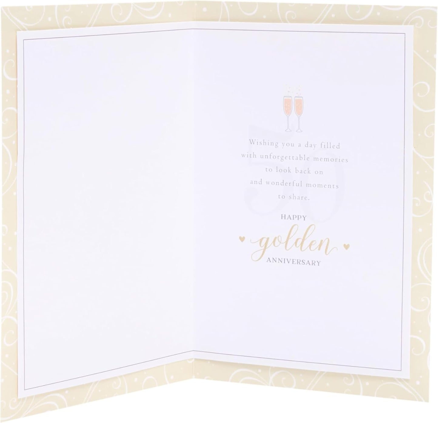 Lovely Design 50th Wedding Anniversary Card