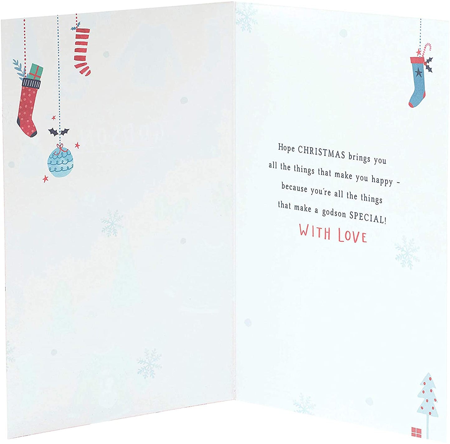 Godson Christmas Card Cute Christmas Jumper Design