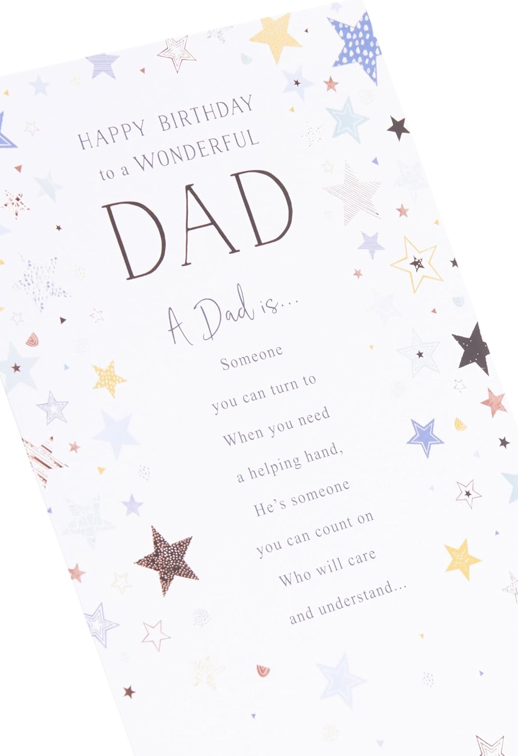 Dad Birthday Card The Thinking Of You Nice Verse Foiled & Embossed Finish