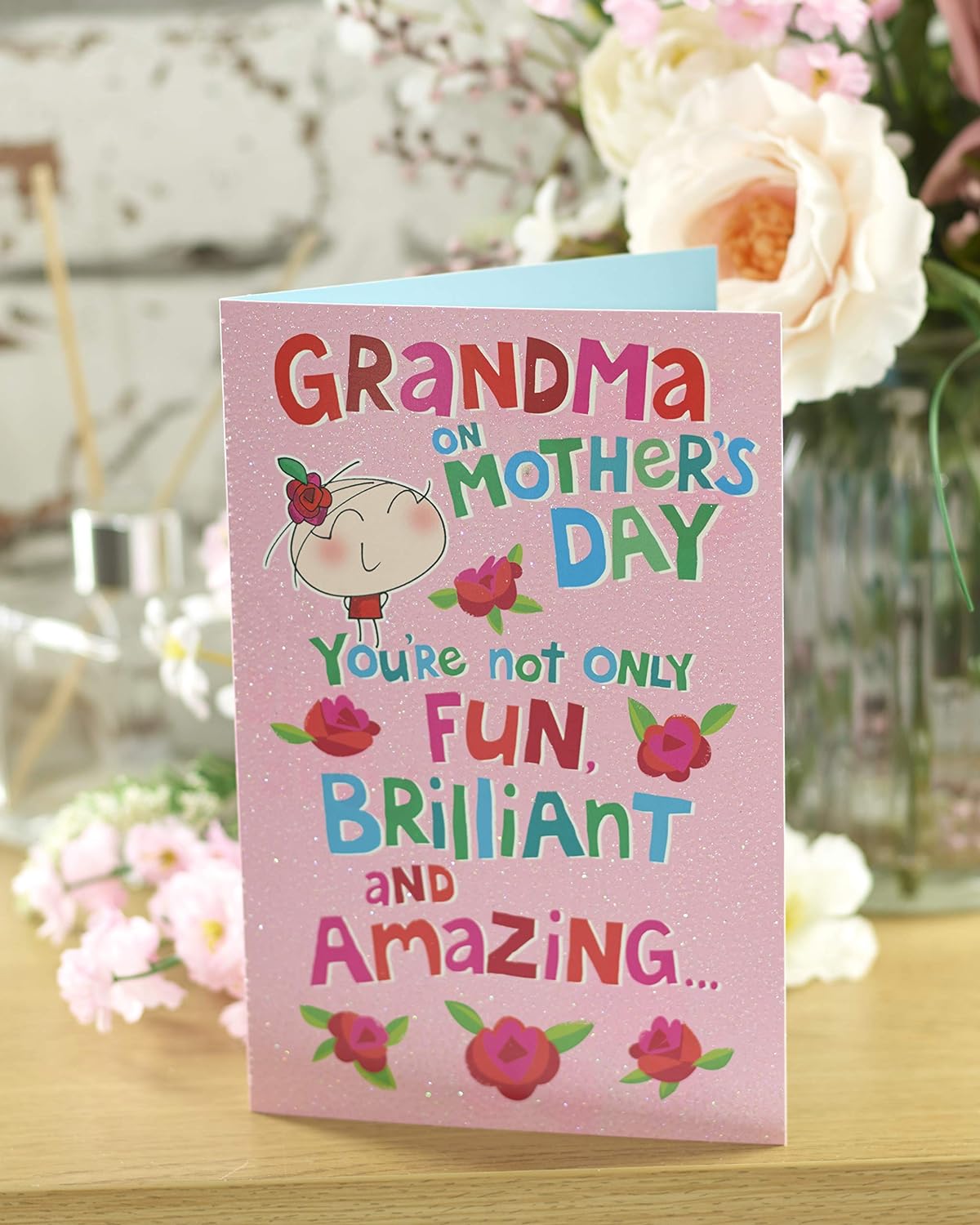 For Grandma Fun Pink Mother's Day Card