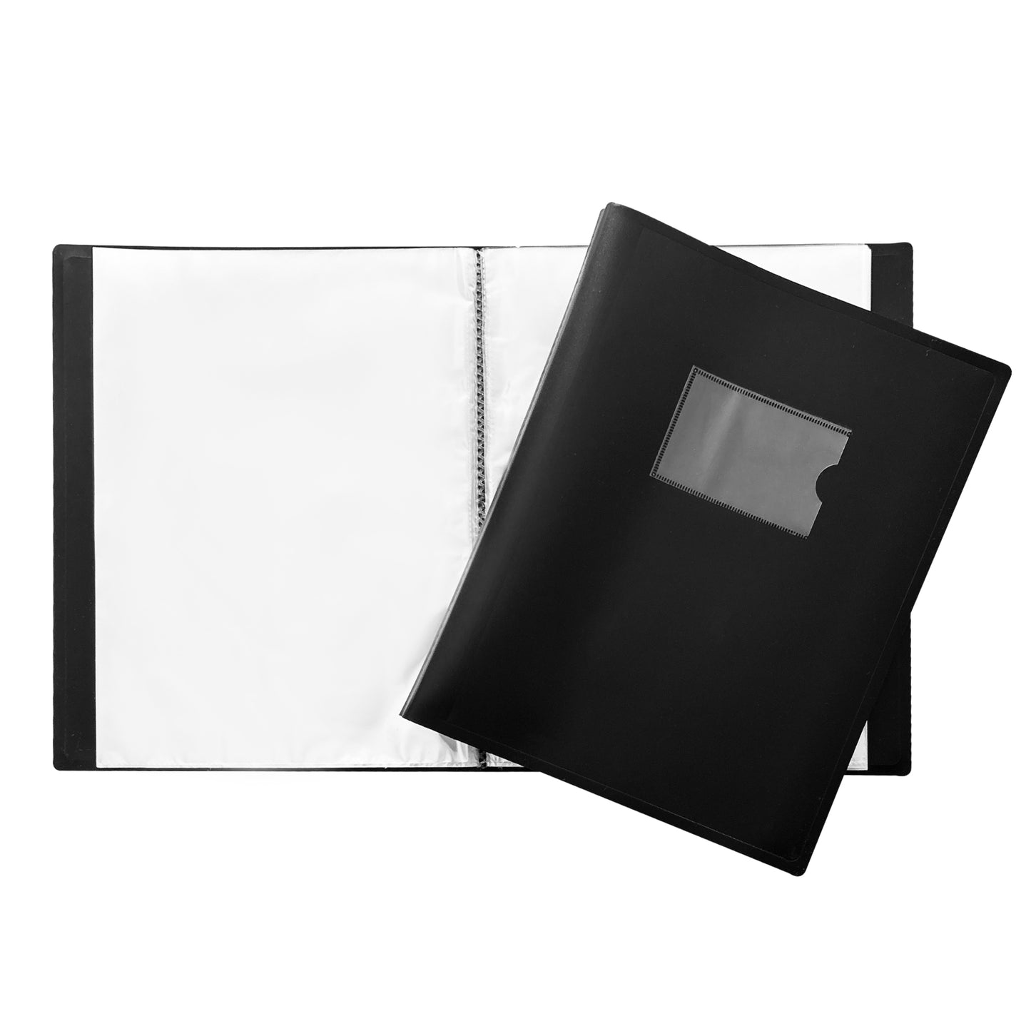 Pack of 10 A4 100 Pocket Black Flexible Cover Display Books