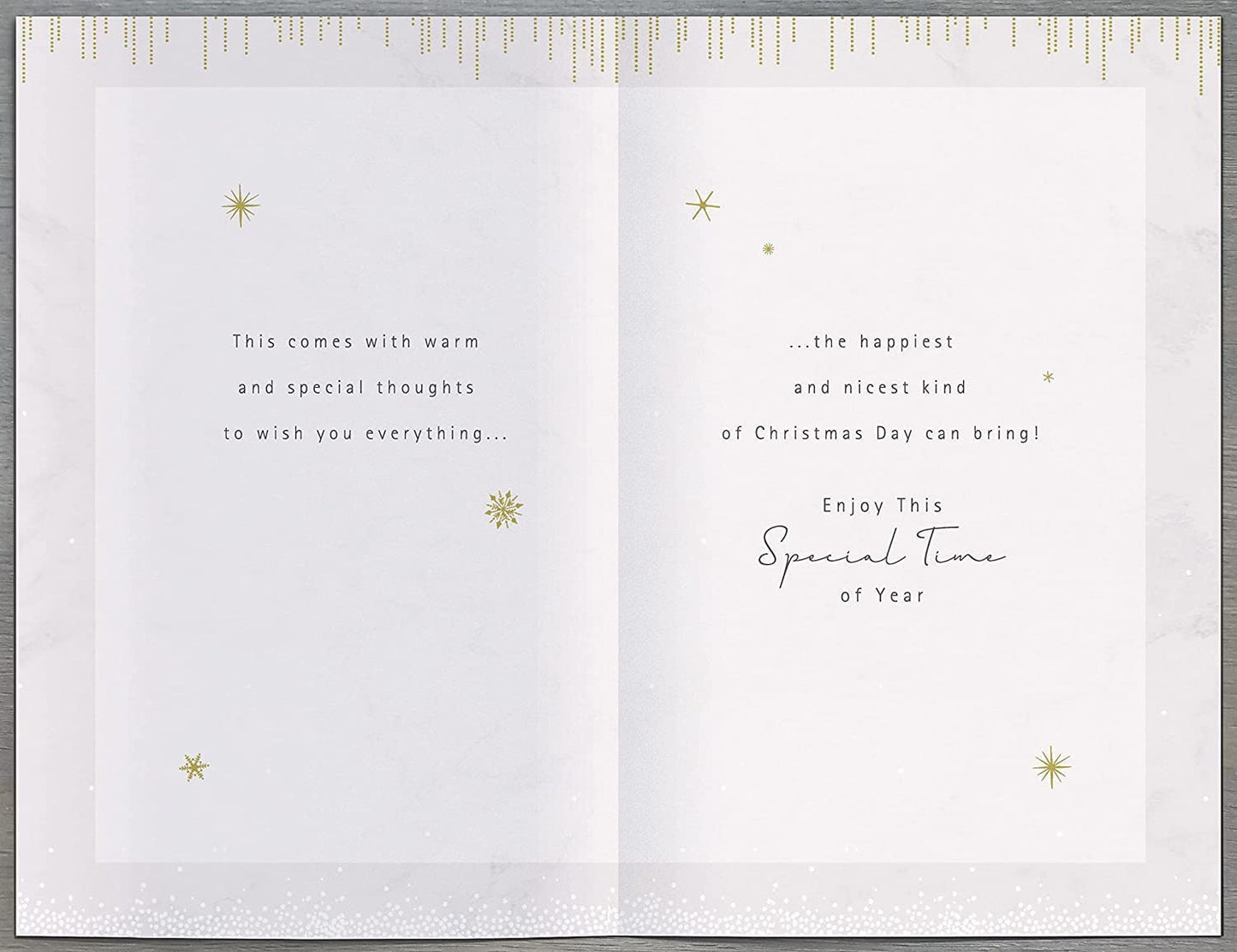 With Warmest Thoughts Traditional Christmas Card