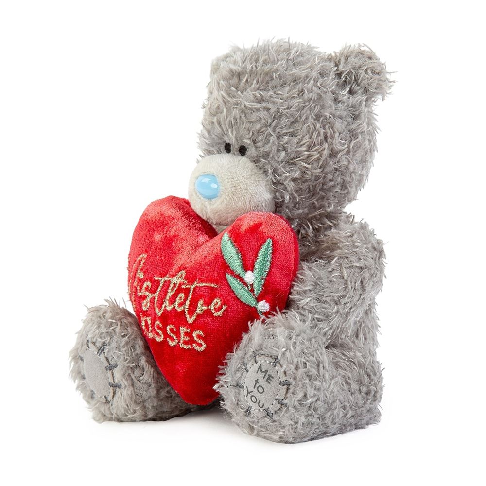 4" Holding Mistletoe Kisses Heart Me to You Bear