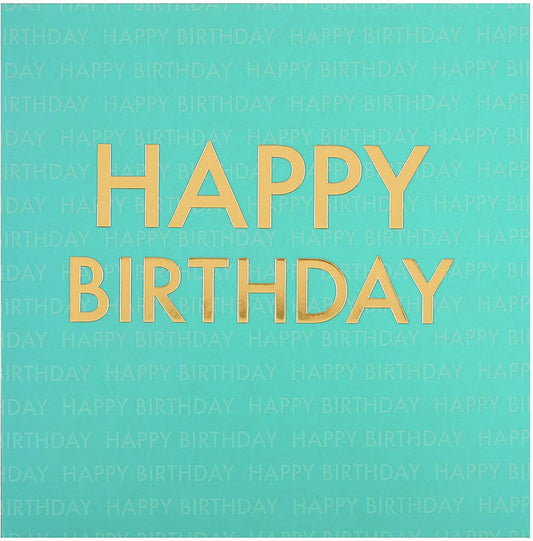 General Birthday Card from Hallmark Foiled Text Design